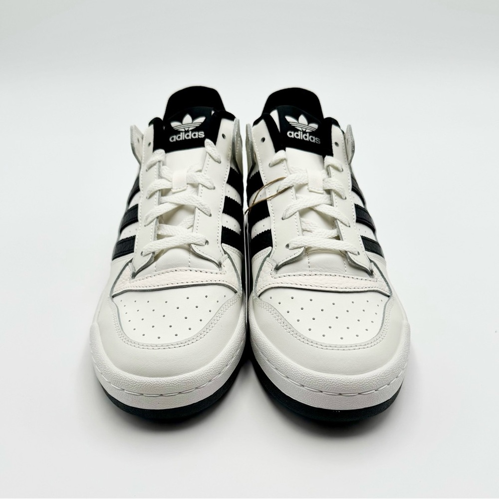 ADIDAS Forum Low CL White and Black Originals Sneakers Men’s Size 10 - Picture 3 of 12